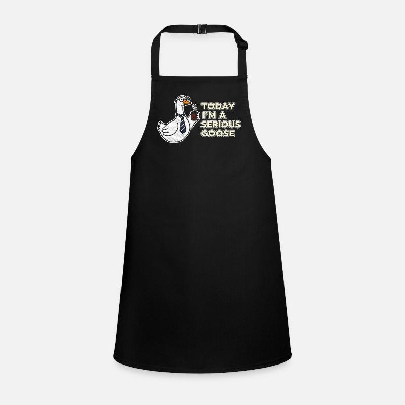 Serious Goose: Kaffee, Krawatte & Grit Schürze für Kinder