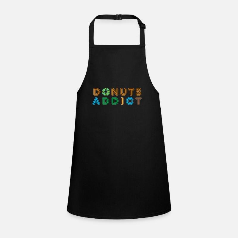 Donuts addict green choco Children's Apron