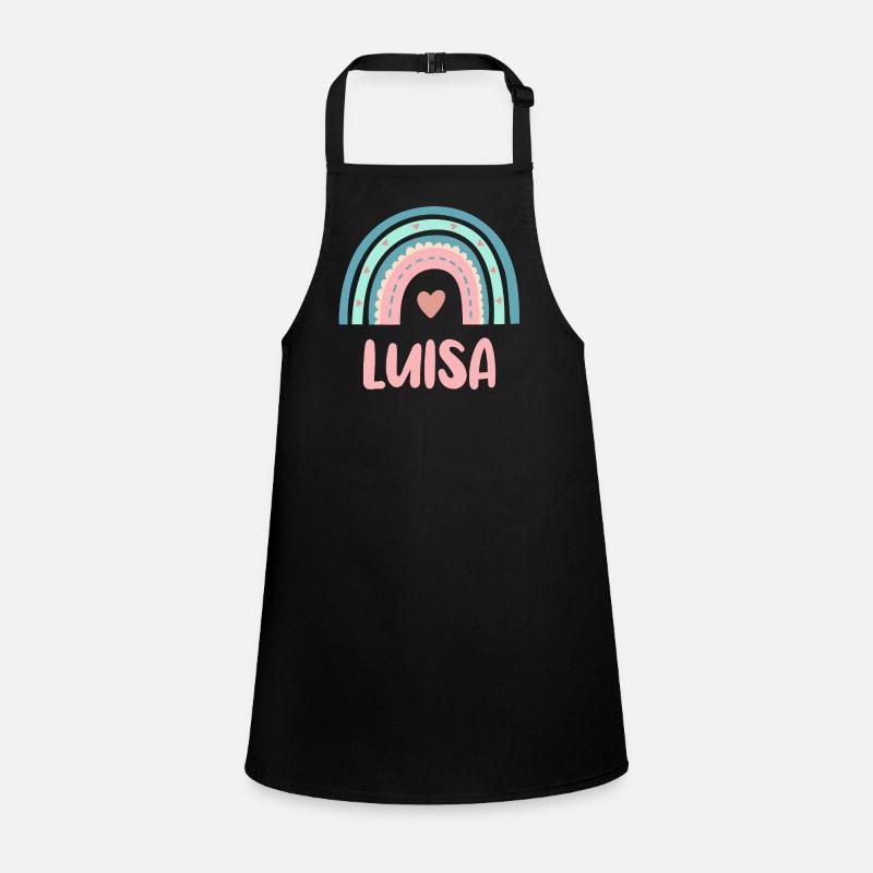 Luisa Name Rainbow Baby Children's Apron