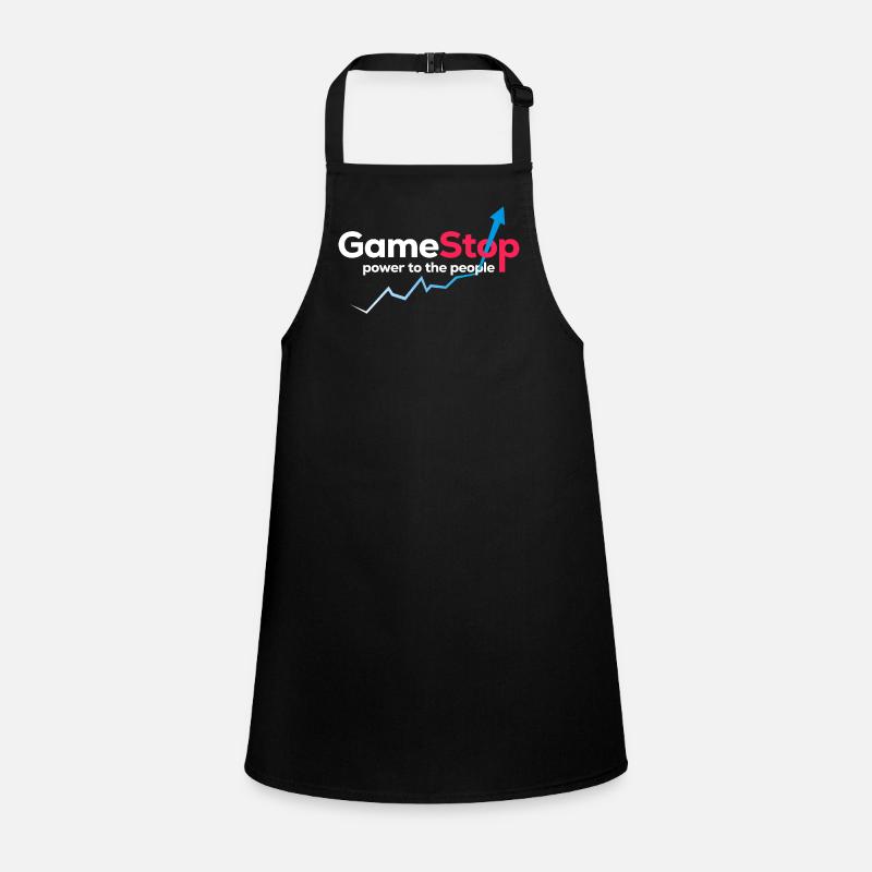 Game Power Graphic - Children's Apron - black