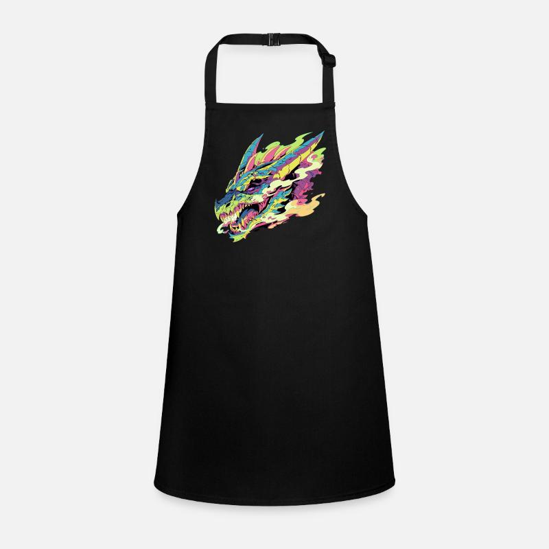 A colorful and stylized dragon Children's Apron