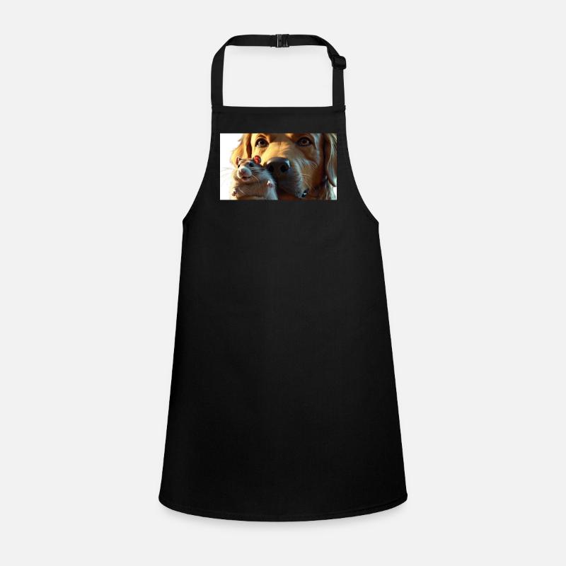 Chiens et hamster mignon en gros plan Tablier Enfant