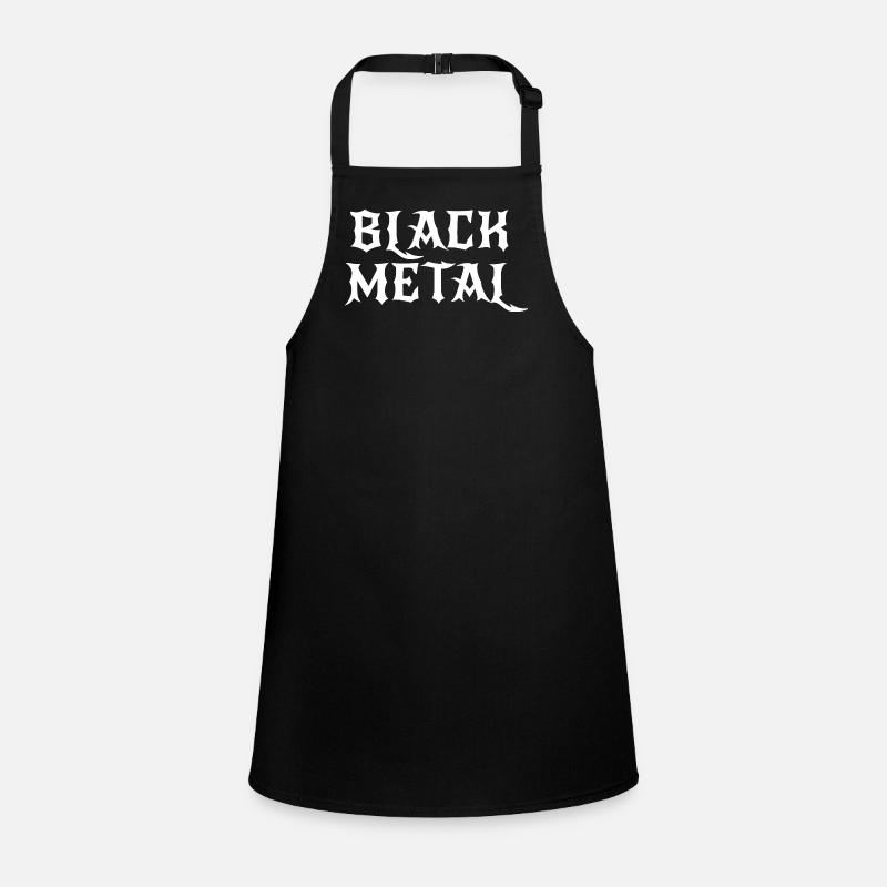 Black Metal-Logodesign Schürze für Kinder