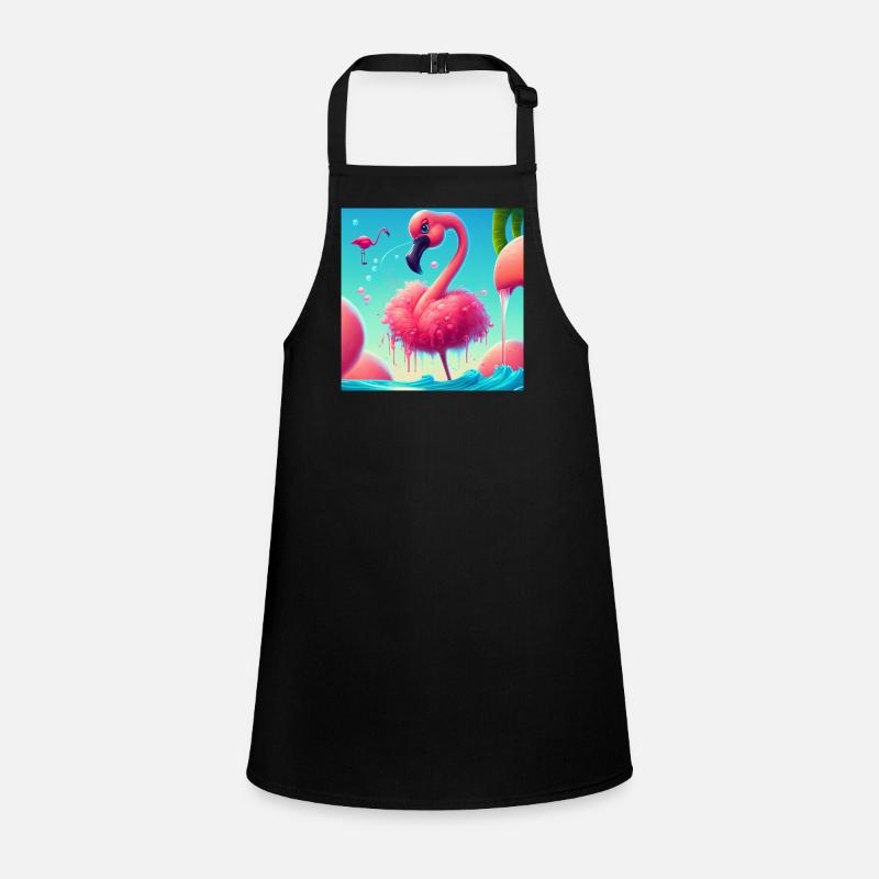 Drôle de dessin animé Flamingo Tablier Enfant