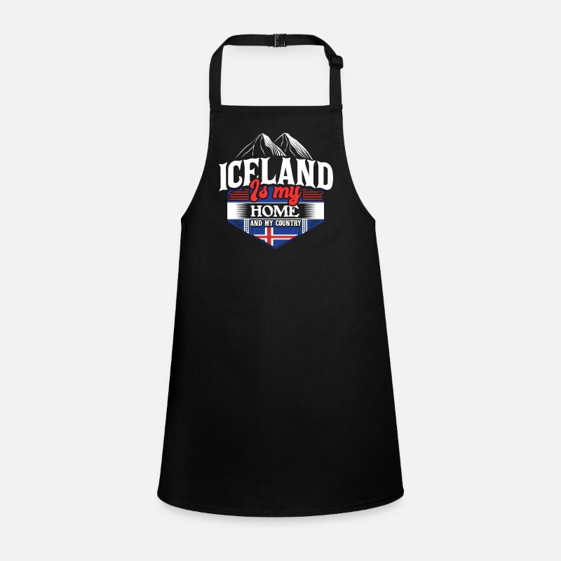 Idée cadeau Iceland Island Origin Tablier Enfant