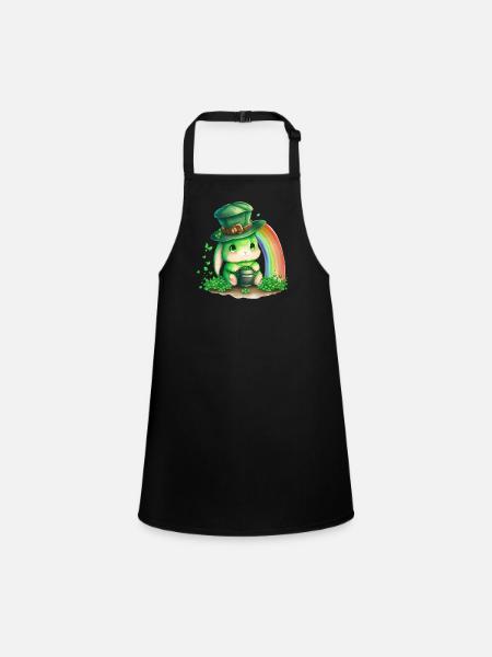 St Paddy’s St Patricksday St Patrick Day - Tablier Enfant - noir - Devant