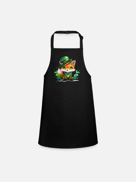 St Paddy’s St Patricksday St Patrick Day - Tablier Enfant - noir - Devant