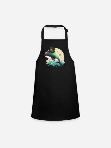 St Paddy’s St Patricksday St Patrick Day - Tablier Enfant - noir - Devant
