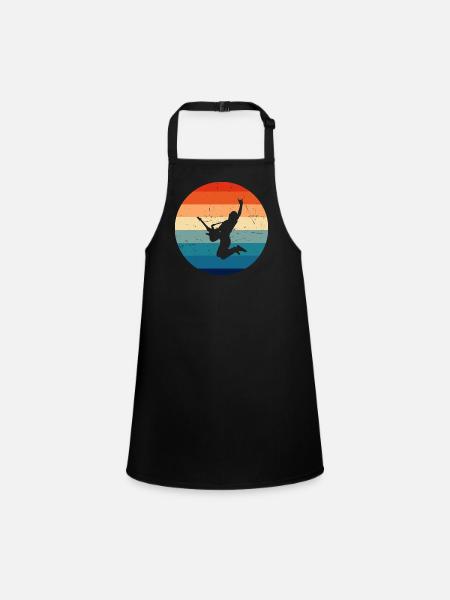 Electric guitar guitar Guitar electronic guitar - Children's Apron - black - Front