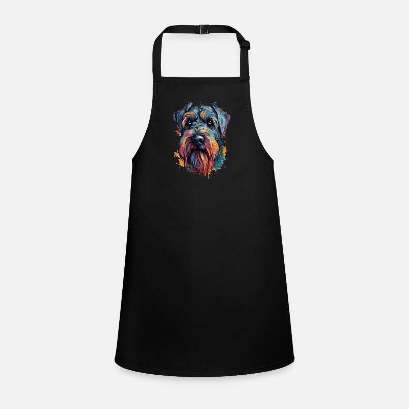 Chien géant-schnauzer coloré Tablier Enfant