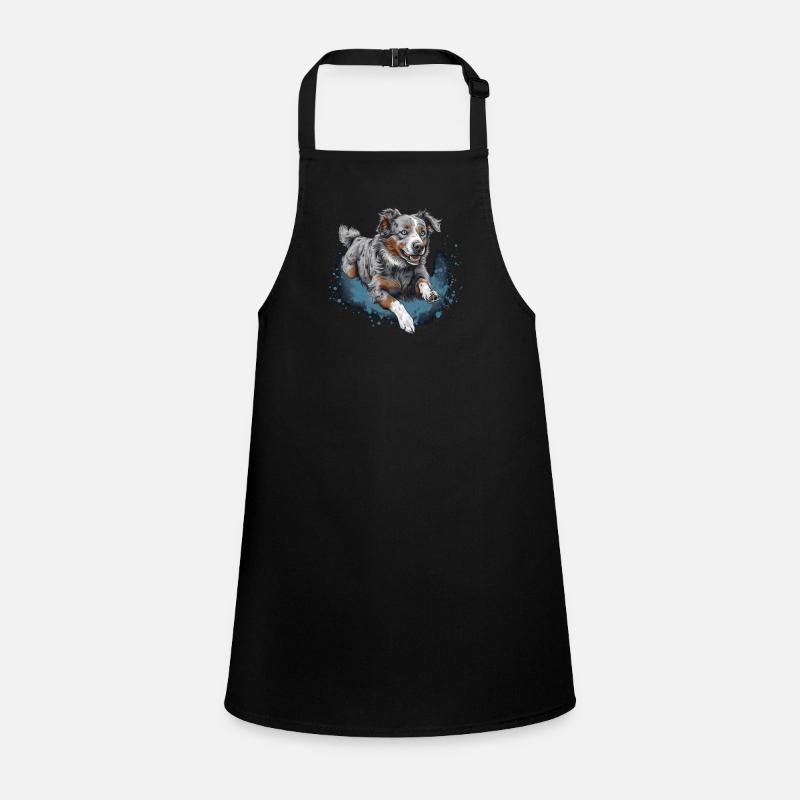 Australian-shepherd Dock-Diving into Water Children's Apron
