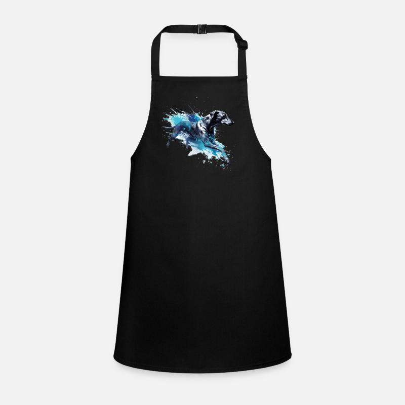 Whippet Dock-Diving into Water Children's Apron