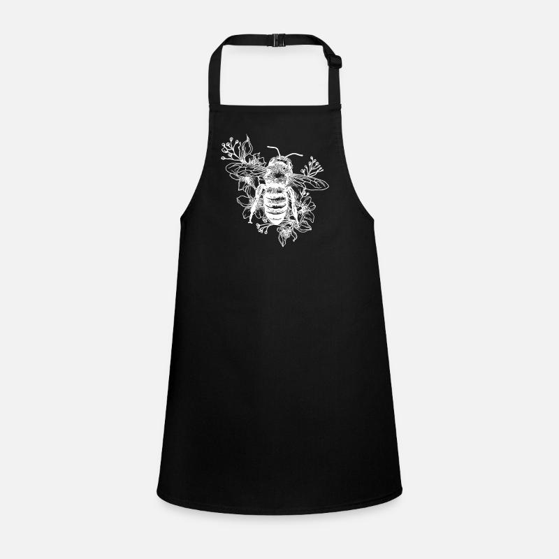 Abeille industrieuse sur une fleur Tablier Enfant