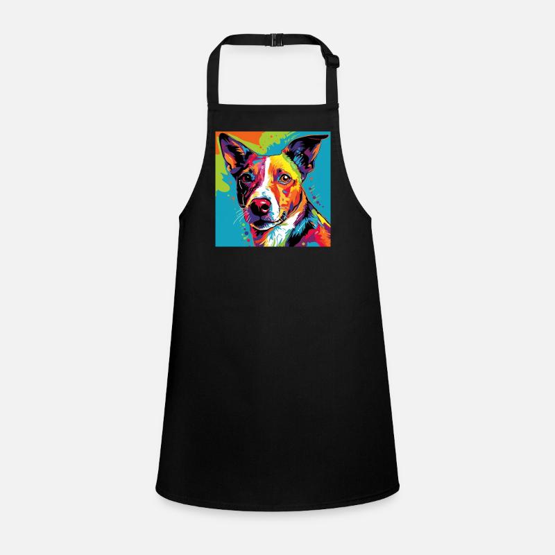 Jack Russel Terrier Pop Art Schürze für Kinder