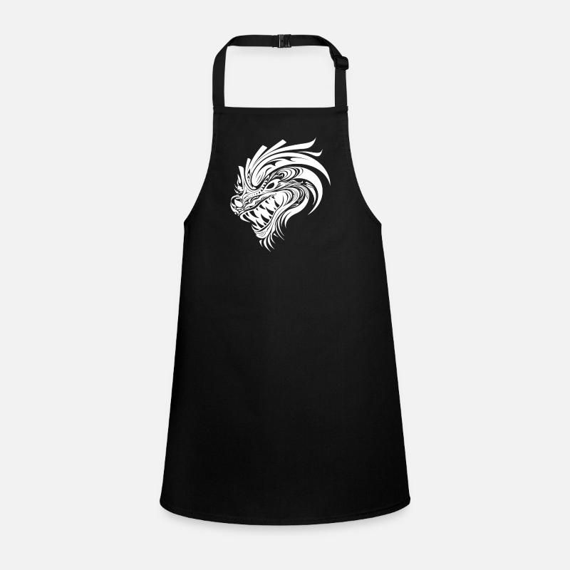 Dragon chinois rugissant dans le style de tatouage Tablier Enfant