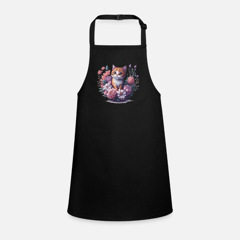 Cat Flowers Children's Apron