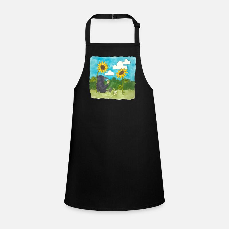 Raven Sunflowers chill Summer Lemonade Daylight Saving Time Children's Apron