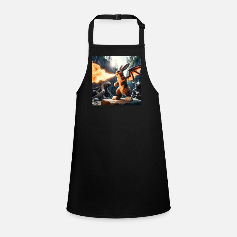 Dragon Lapin Cracheur de Feu #10 Tablier Enfant