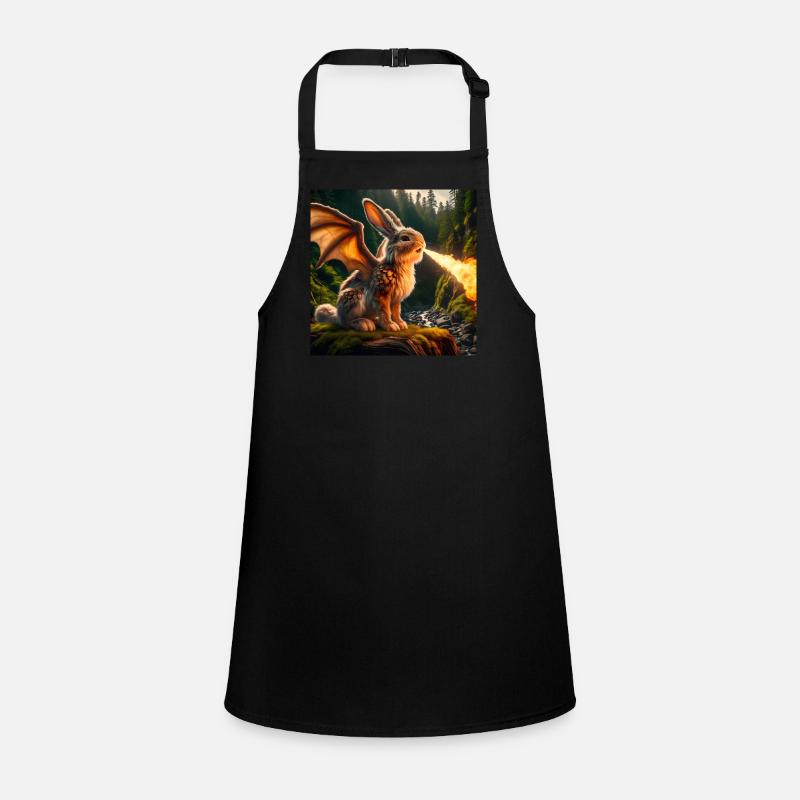 Fire Breathing Bunny Dragon #22 Children's Apron
