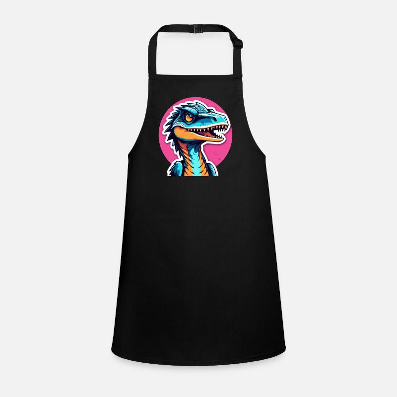 Velociraptor Dinosaur Drawing Children's Apron