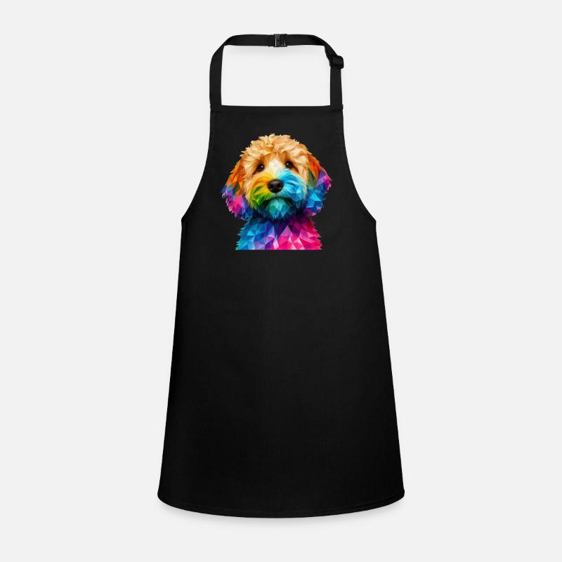 Cockapoo museau de chien géométrique moderne Tablier Enfant
