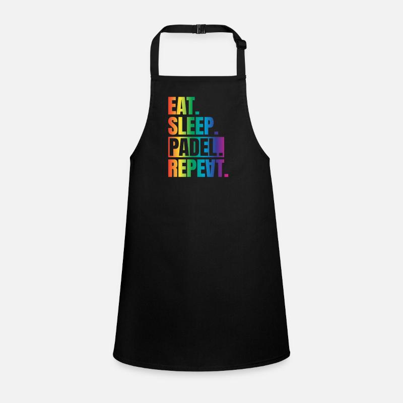 Eat Sleep Padel Repeat Schürze für Kinder