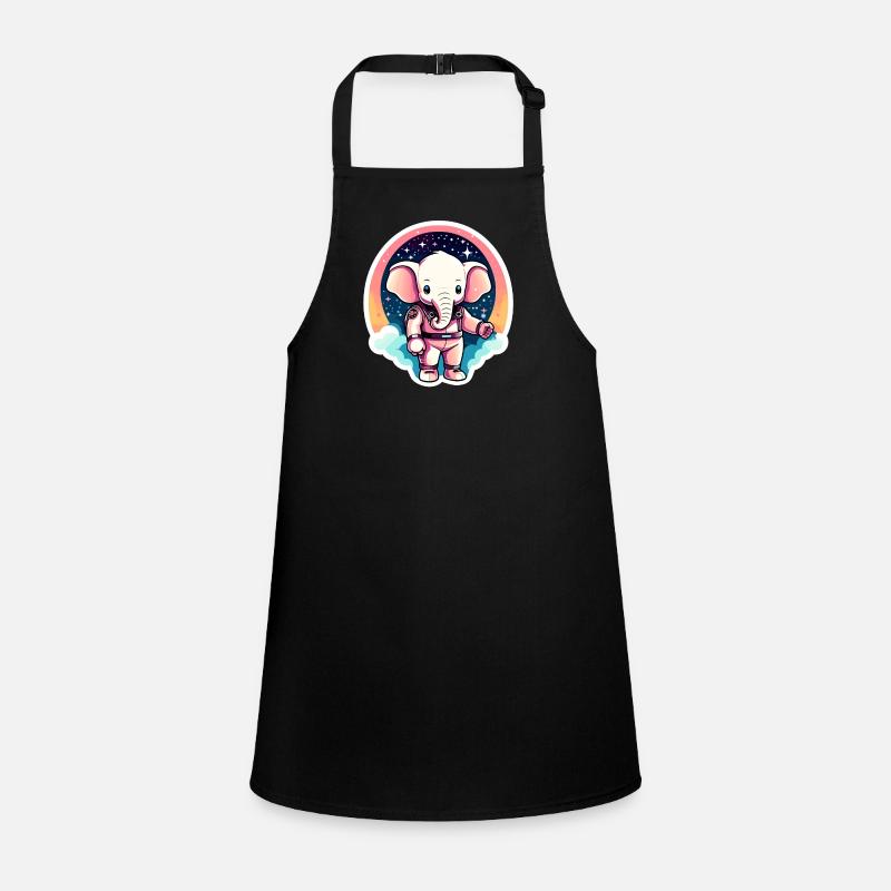 Elephant Astronaut Illustration Children's Apron