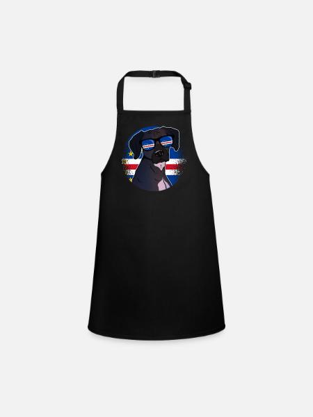 Cape Verde - Children's Apron - black - Front