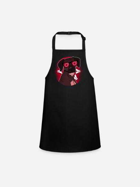 Lakota - Children's Apron - black - Front