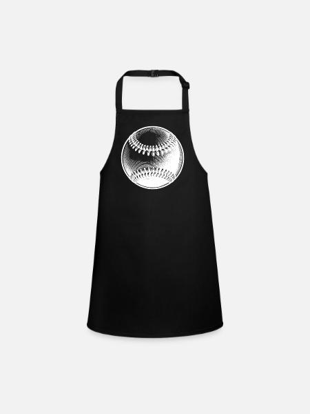 Baseball pour les joueurs de baseball et les fans de baseball - Tablier Enfant - noir - Devant