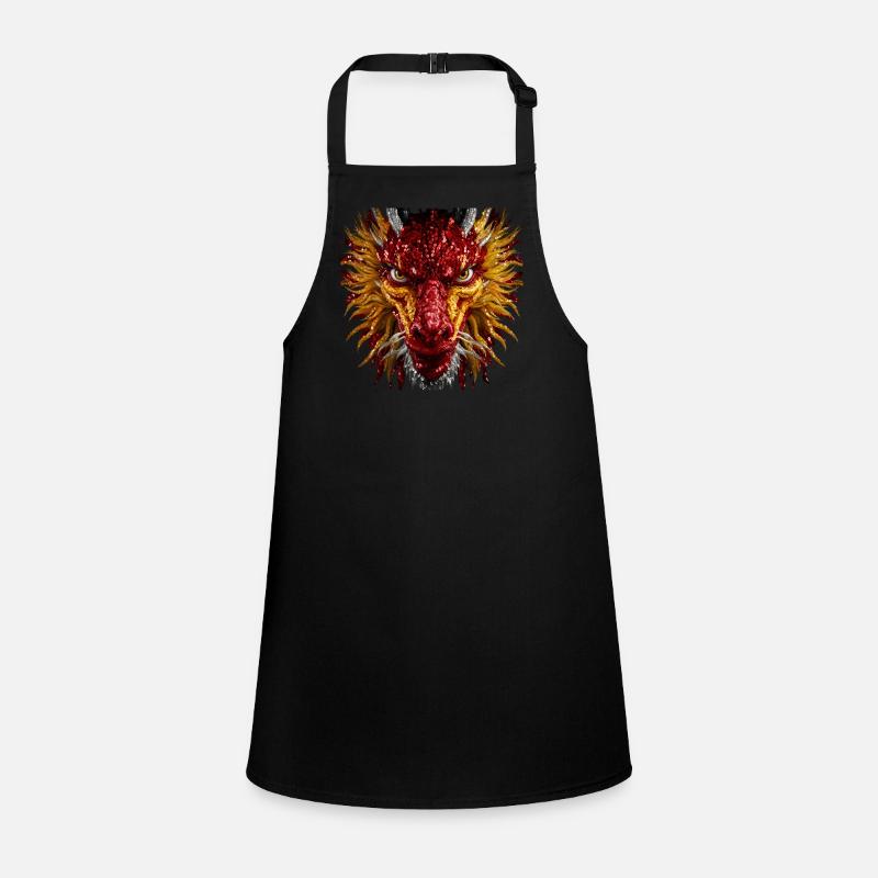 Mesmerizing Sequin Dragon Children's Apron