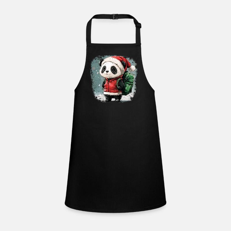 Noël Pandas Tablier Enfant