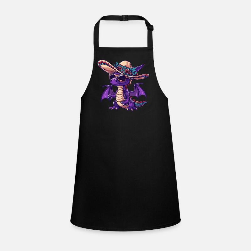 Dragon Drôle Sombrero Tablier Enfant