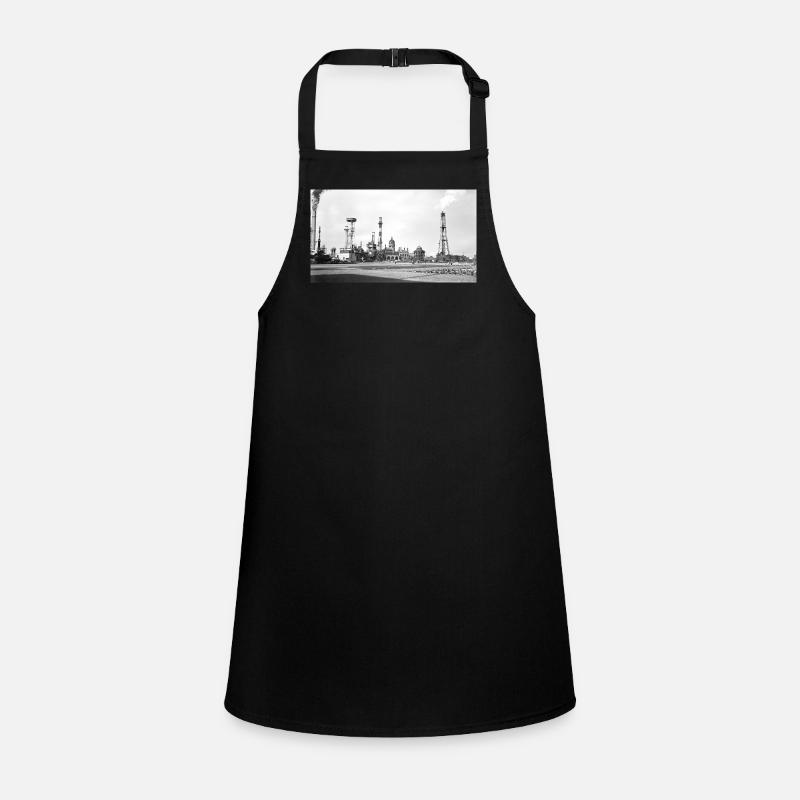 Industrielle Dampflandschaft Retro Schürze für Kinder