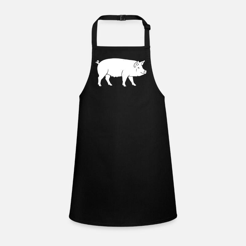 Pig Silhouette Farm Clean Vector Children's Apron