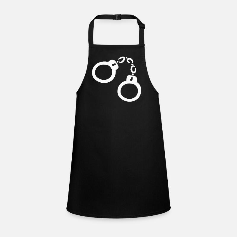 Menottes illustration vectorielle blanc Tablier Enfant