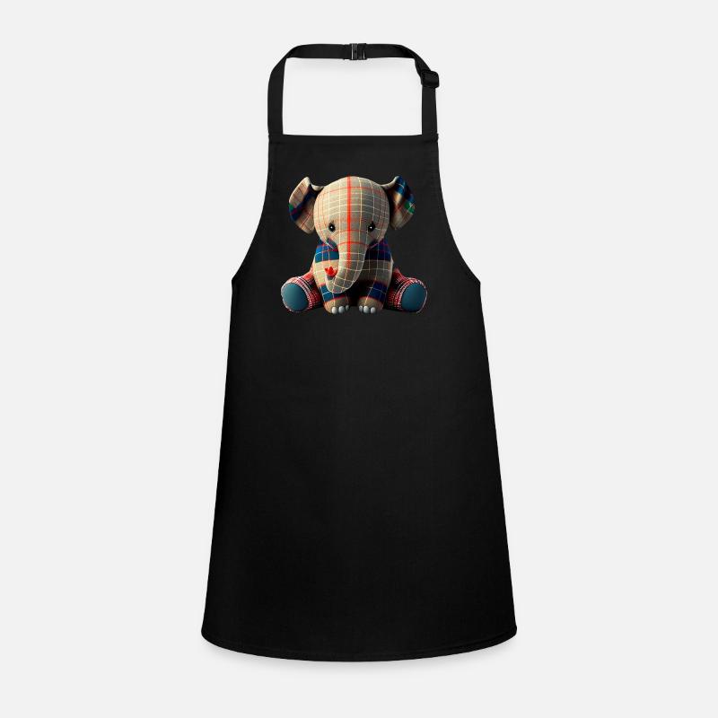 Fabric elephant Children's Apron