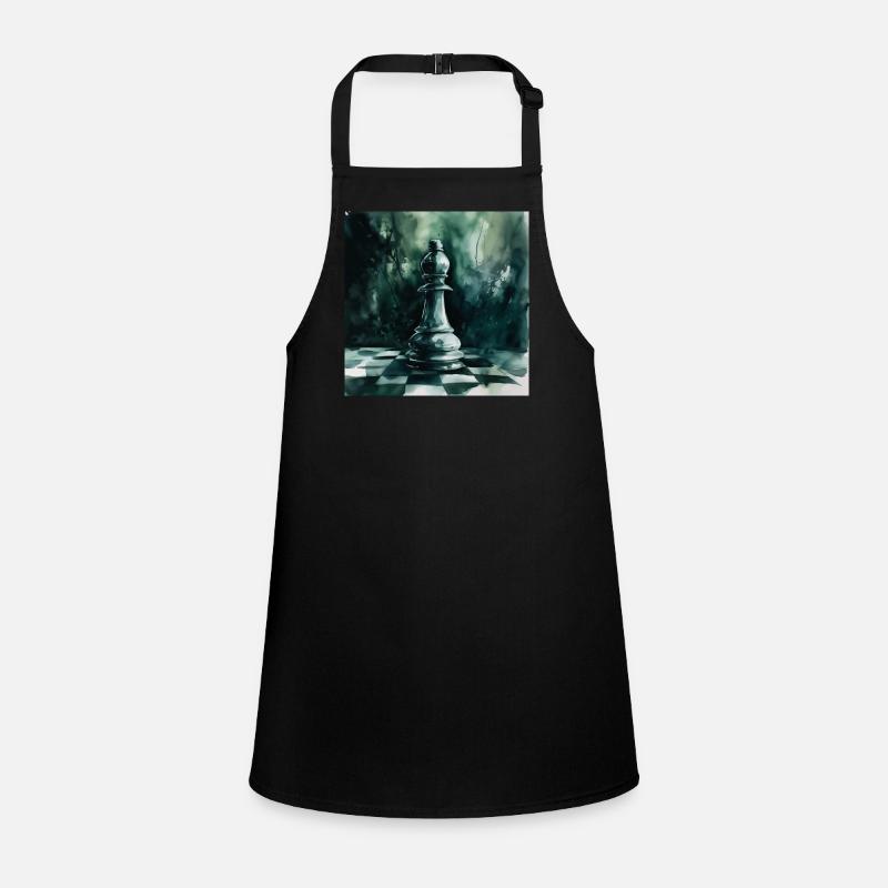 Turquoise Chess Bishop Children's Apron