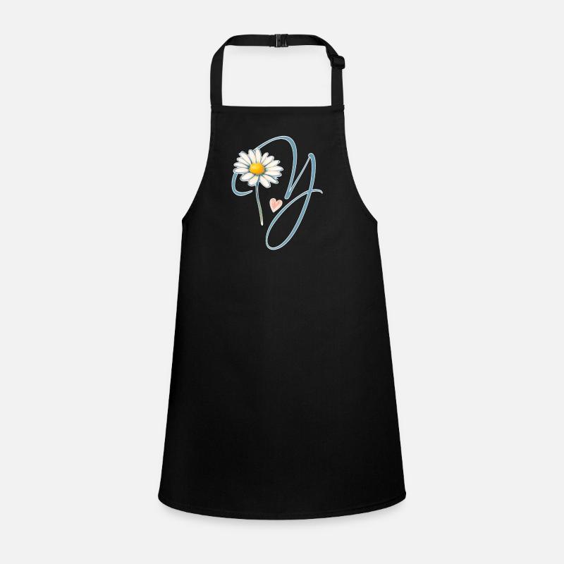 Letter Y Daisy Heart Children's Apron