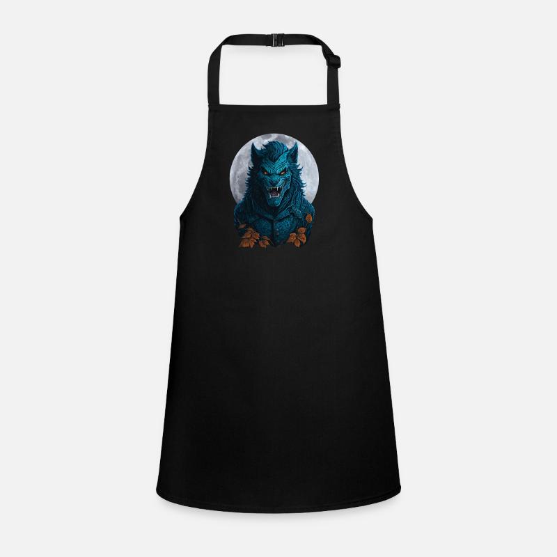 Halloween Werewolf Full Moon Children's Apron