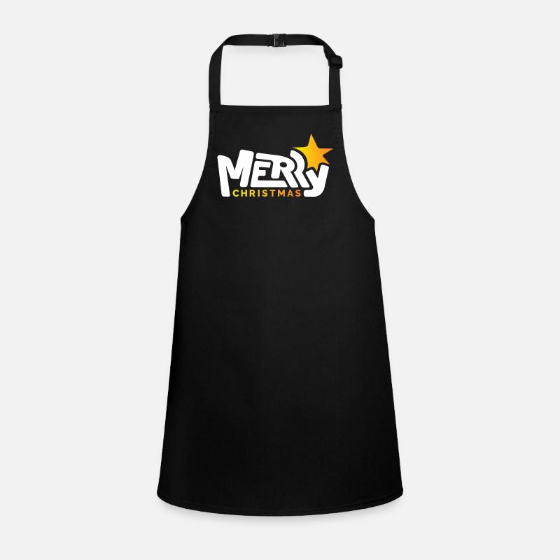 merry christmas font font graffiti star xmas Children's Apron