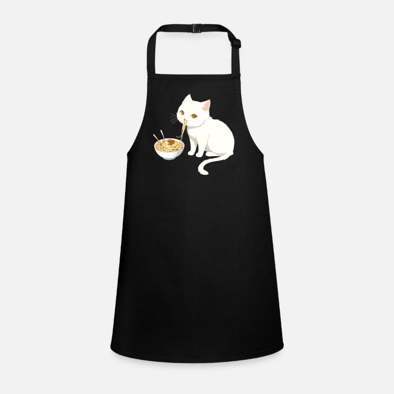 Chat qui mange des ramens #2 Tablier Enfant