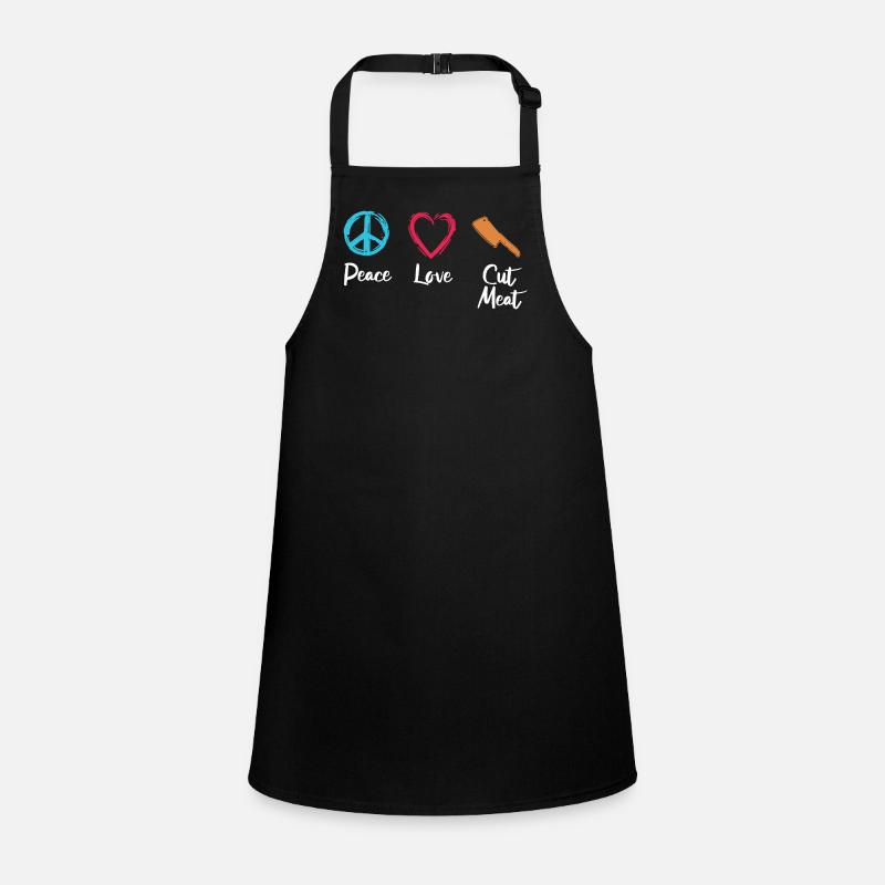 Peace, Love, Cutting Flesh Children's Apron