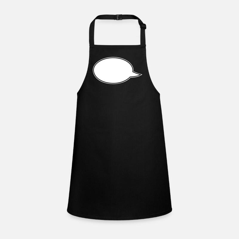 Sprechblasen Comic links Schürze für Kinder