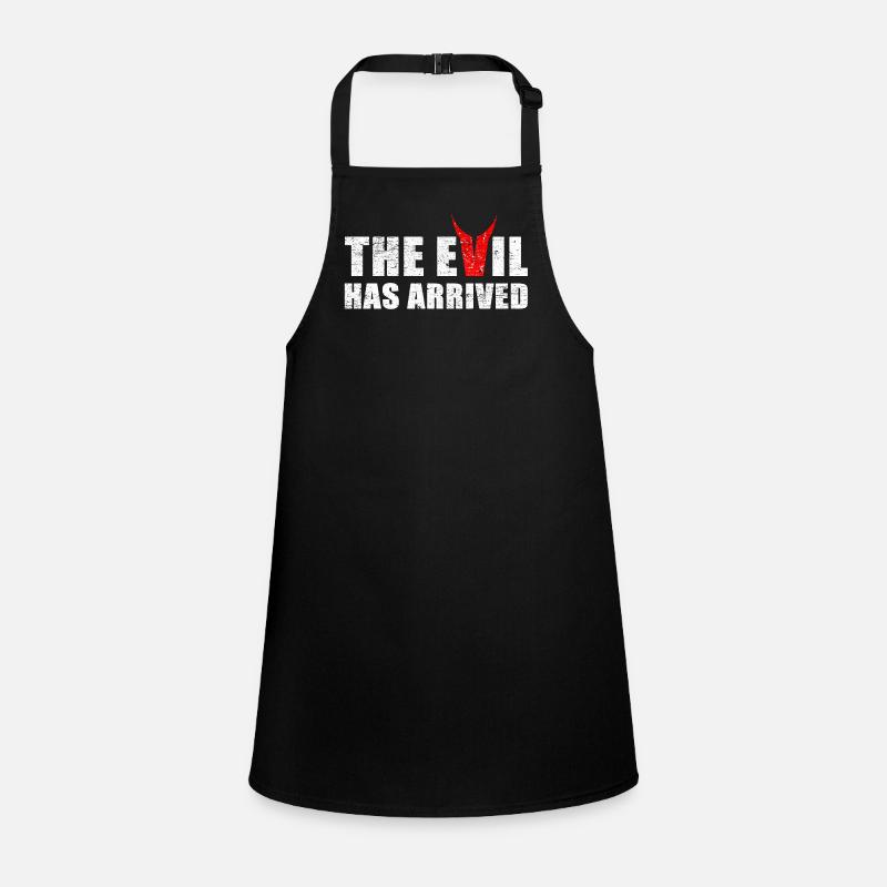 Evil has come with horns from the devil Children's Apron