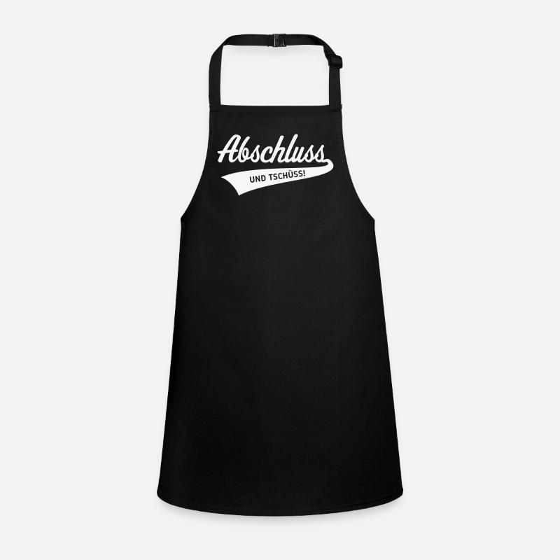 Conclusion – and bye! (Graduation / White) Children's Apron