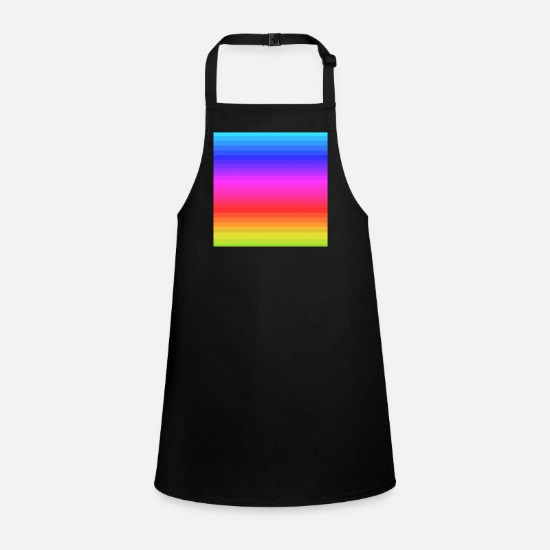 Rainbow stripes pattern background Children's Apron