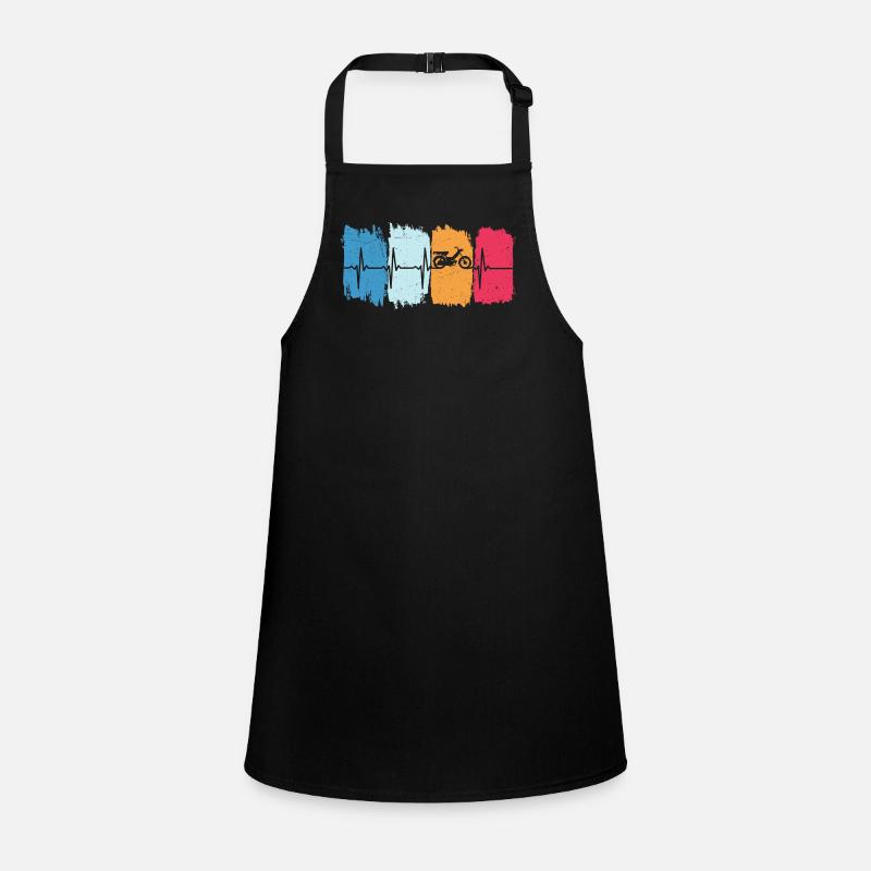 Moped retro heartbeat moped Children's Apron