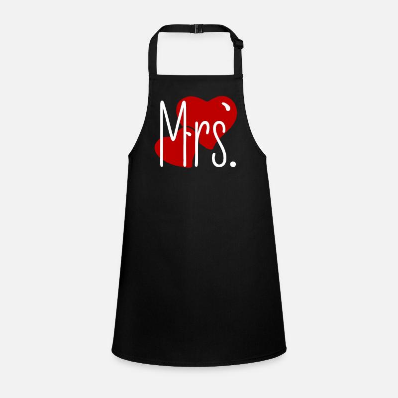 Matching Look Mr and Mrs Valentine's Day Matching Pair Children's Apron