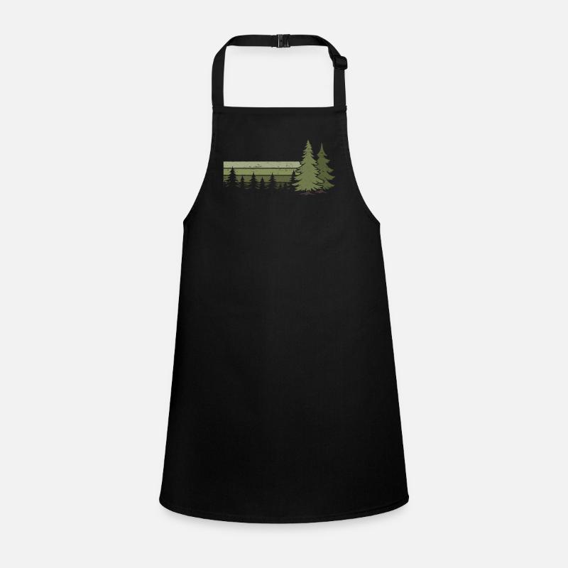 Forest Trees Nature Nature Lover Wilderness Conifer Children's Apron